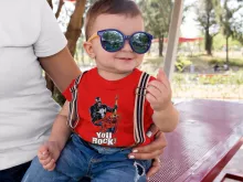 Baby T-shirt “Die Spinne und Venom” – Parodie auf Die Spinne