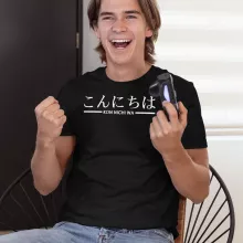 T-shirt manga-konnichiwa-japonais « Kon Nichi Wa (Bonjour) » – Parodie Japon