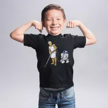 Camiseta Niño de manga corta R2-D2 “R2-D2 y C-3PO” – Parodia de Star Wars