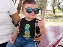T-shirt bébé Bob « Eponge pressée... » – Parodie Bob l'éponge