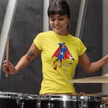 Women T-shirt “Man of Steel” – Superman parody