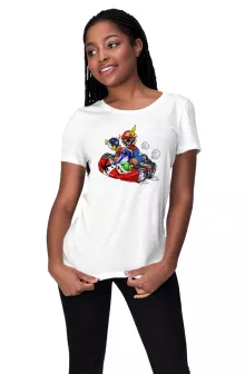 T-shirt Femme Mario « Kart Fighter - Player 1 » – Parodie Mario Kart