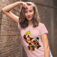 T-shirt Femme Donkey Kong « Kart Fighter - Player 4 » – Parodie Mario Kart
