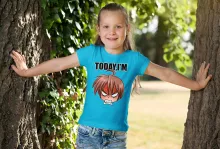 Flickor barnens T-shirts – Parodi Today I am