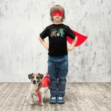 Capricorn Shura Kinderjongen T-shirt “Capricorn Shura en Dragon Shiryu” – Saint Seiya parodie