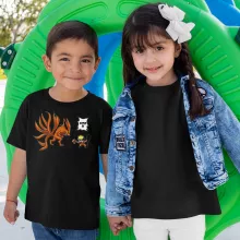 Kinder T-Shirt “Naruto und Kyubi” – Parodie auf Naruto