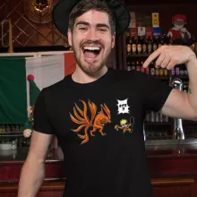 T-Shirt “Naruto und Kyubi” – Parodie auf Naruto