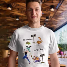 Bulma T-Shirt “Bulma und Muten Roshi” – Parodie auf Dragon Ball