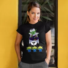 Piccolo Damen T-shirt “Piccolo und die Aliens” – Parodie auf Toy Story