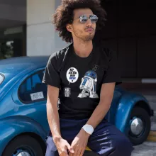 R2-D2 T-Shirt – Parodie auf Star Wars