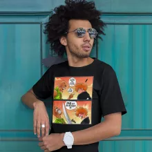 Ichigo Kurosaki T-Shirt “Ichigo Kurosaki und Crocodile Dundee” – Parodie auf Bleach