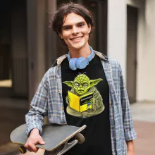 Yoda T-Shirt “Grammatik für Dummies” – Parodie auf Star Wars