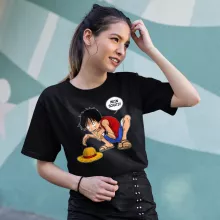 Ruffy Damen T-shirt “Ruffy und Gollum” – Parodie auf One Piece