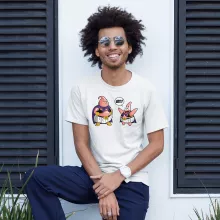 Majin Boo T-Shirt “Majin Boo und Patrick Star” – Parodie auf Dragon Ball Z