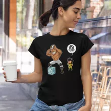 Pegasus Seiya Women T-shirt “Pegasus Seiya and Cassios” – Knights of the Zodiac - Saint Seiya parody