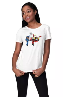 T-shirt Femme Actarus « Papiers du véhicule s'il vous plaît ! » – Parodie Goldorak