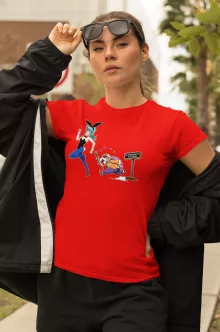 Master Roshi Women T-shirt “Master Roshi and Bulma” – Dragon Ball parody
