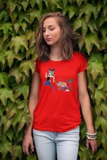 Master Roshi Women T-shirt “Master Roshi and Bulma” – Dragon Ball parody
