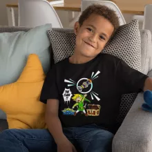 Link Kids T-Shirt “Link and the Aliens” – Zelda parody