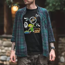 Link T-Shirt “Link and the Aliens” – Zelda parody