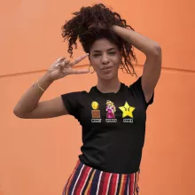 Mario Women T-shirt “Women, Money and Power” – Super Mario parody