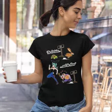 Kame Sennin Women T-shirt “Kame Sennin and Bulma” – Dragon Ball parody