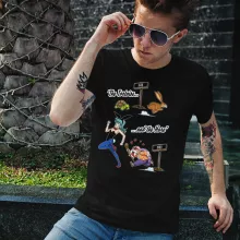 Kame Sennin T-Shirt “Kame Sennin and Bulma” – Dragon Ball parody