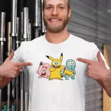 SpongeBob T-shirt “SpongeBob, Octo Tentakel, Patrick Ster en Pikachu” – Pokémon parodie