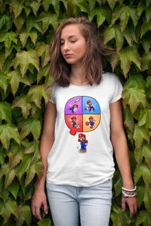 Maglietta da Donna Mario “Mario e Wii Fit” – Parodia dei Super Mario