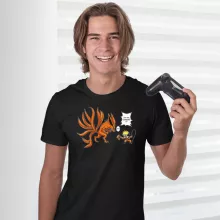 T-shirt « Couché ! » – Parodie Naruto
