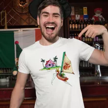 Link Wind Walker T-Shirt “Link Wind Walker und der Kame House” – Parodie auf Zelda