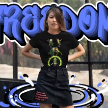 T-shirt de mulher Link “Link e Legolas” – Zelda de parodia