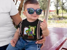 Link Baby T-shirt “Norman Rockwell style” – Parodie auf Zelda