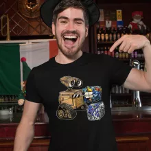Camiseta Wall-E “Wall-E, Grendizer y R2-D2” – Parodia de Star Wars