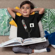 Ljussabel Pojkens barn T-shirt – Parodi Stjärnornas krig