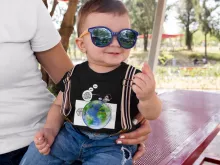 T-shirt bébé Olivier « Le Plus grand terrain de foot du Monde ! » – Parodie Olive et Tom - Captain Tsubasa
