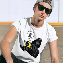 T-shirt Dark Vador « A vos ordres, mon Mètre... !! » – Parodie Star Wars
