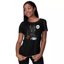 T-shirt Femme Krokmou « Un vrai dragon domestique... » – Parodie Dragons