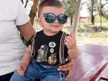 T-shirt bébé BB-8 « BB, je suis ton père !! » – Parodie Star Wars