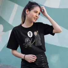 Kylo Ren Damen T-shirt “Kylo Ren und Luke Skywalker” – Parodie auf Star Wars