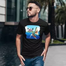 T-shirt Link “Link e Casa do Kame” – Zelda de parodia