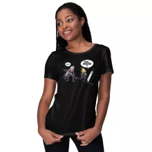 T-shirt Femme Clad « Prétentieux !! » – Parodie Final Fantasy VII