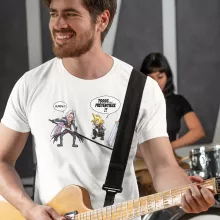 T-shirt Clad « Prétentieux !! » – Parodie Final Fantasy VII