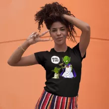 T-shirt Femme Yoda « Ton père, je suis... !! » – Parodie Star Wars