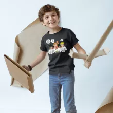 T-shirt Enfant Luffy « La recette d'un bon shonen Manga (Super Deformed) » – Parodie Naruto