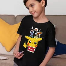 Maglietta per bambini e ragazzi Pikachu “Free Hugs” – Parodia dei Pokémon
