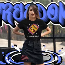 T-shirt Femme Humoristique « J'm'en bats les steaks !! » – Parodie Funny