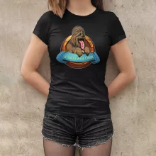 T-shirt Femme Chewbacca « Le Meilleur Ami de l'Homme... » – Parodie Star Wars
