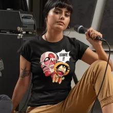 T-shirt de mulher – One Piece de parodia