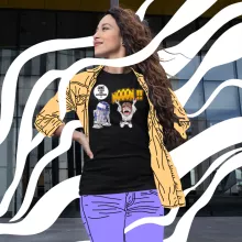 T-shirt Femme Luke Skywalker « Luke Life Episode V : un robot...ménager !! » – Parodie Star Wars